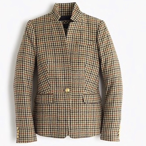 J. Crew Jackets & Blazers - Nwot j.crew regent blazer in houndstooth